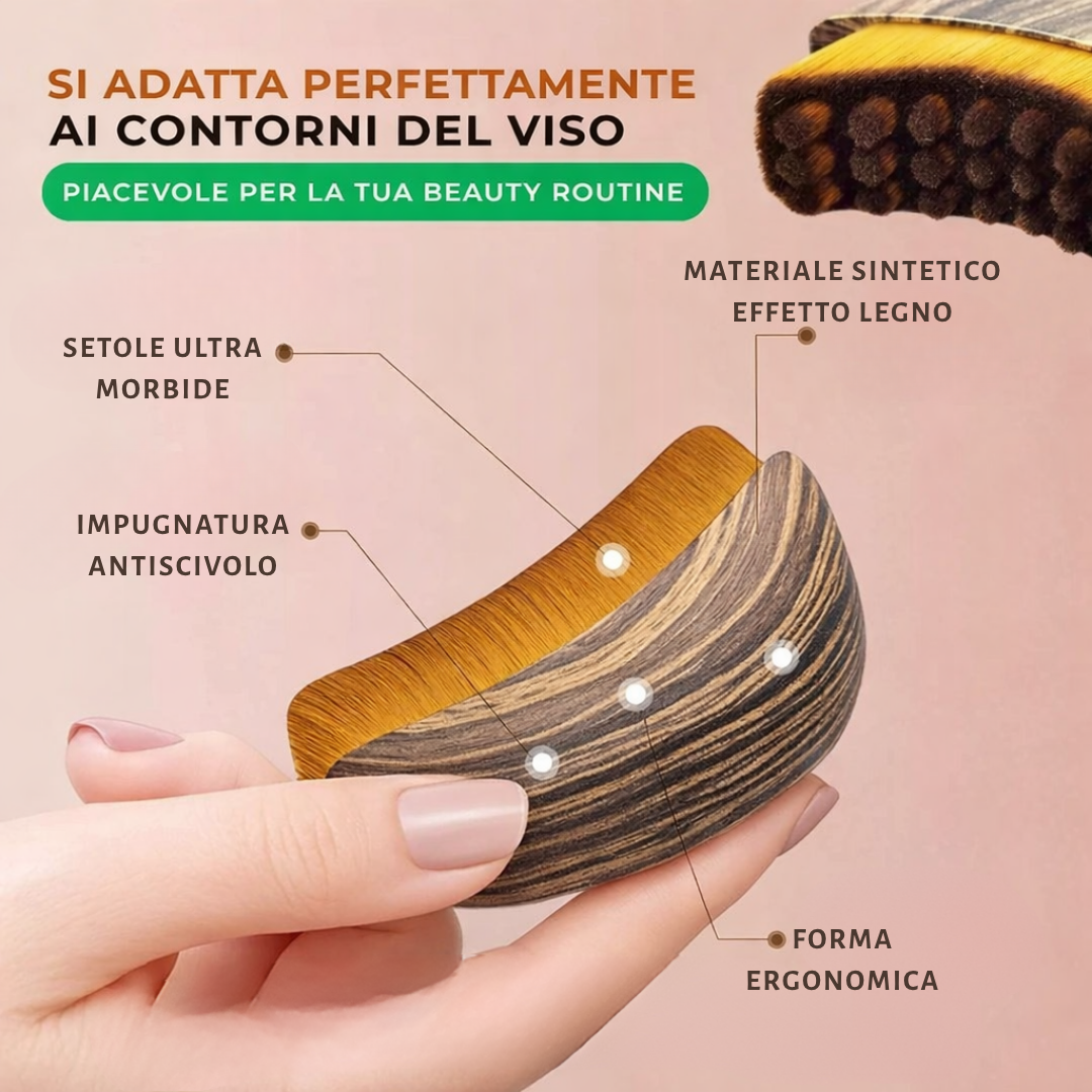 Spazzola drenante linfatica per il viso