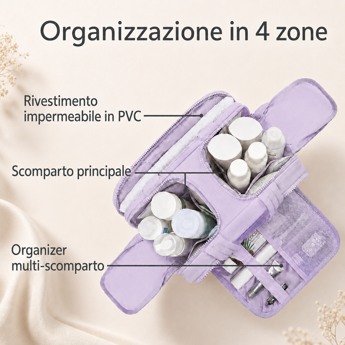 Beauty Case Organizer Impermeabile