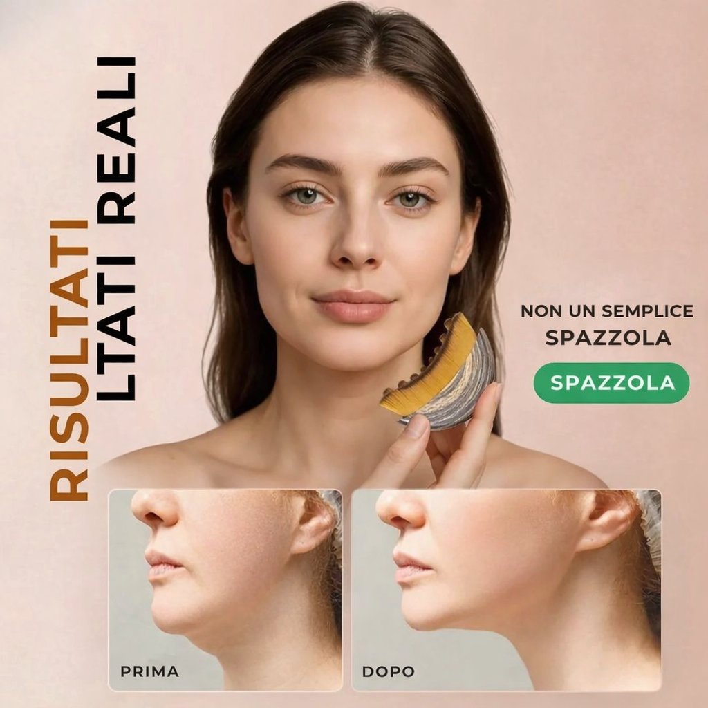 Spazzola drenante linfatica per il viso
