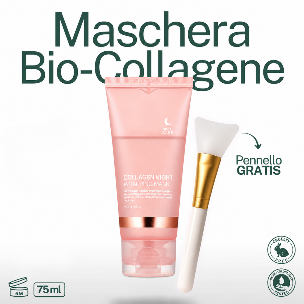 Maschera al Bio-Collagene con Acido Ialuronico
